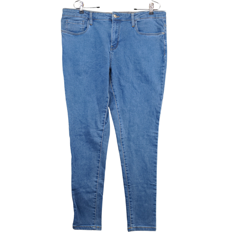 Serra Women's Jeans Blue Size 16 5-Pocket Medium Wash Cotton Blend